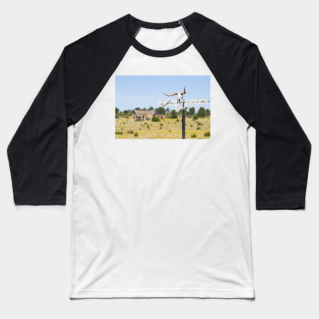 Slanted Ranch Baseball T-Shirt by brians101